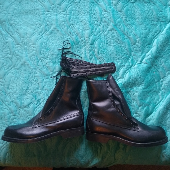 Leather Flight / Jump Military Issue Boots
